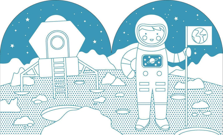 Coloring Book with Stickers: Outer Space - Giften Market