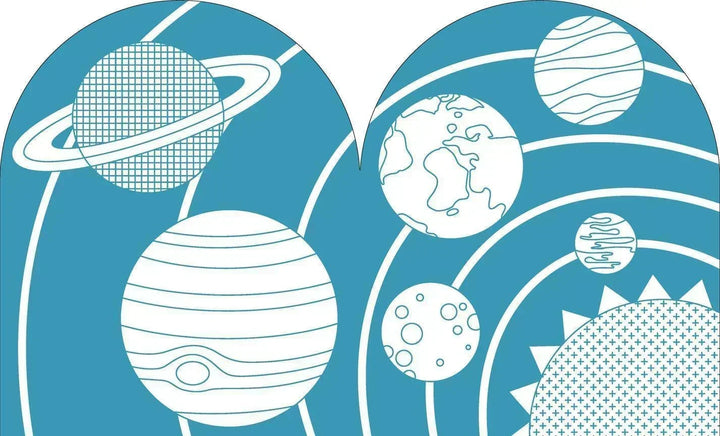 Coloring Book with Stickers: Outer Space - Giften Market