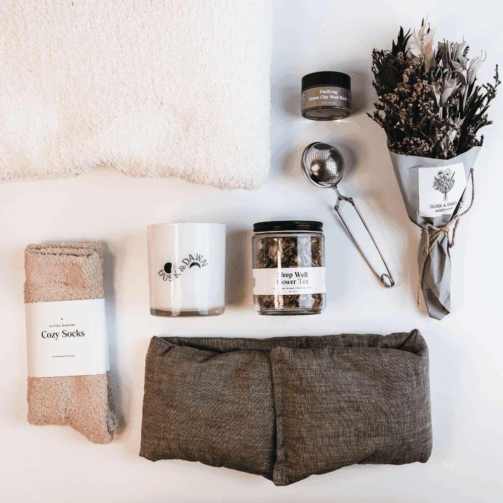 Comfort & Care Gift Box - Cream + Green - Giften Market