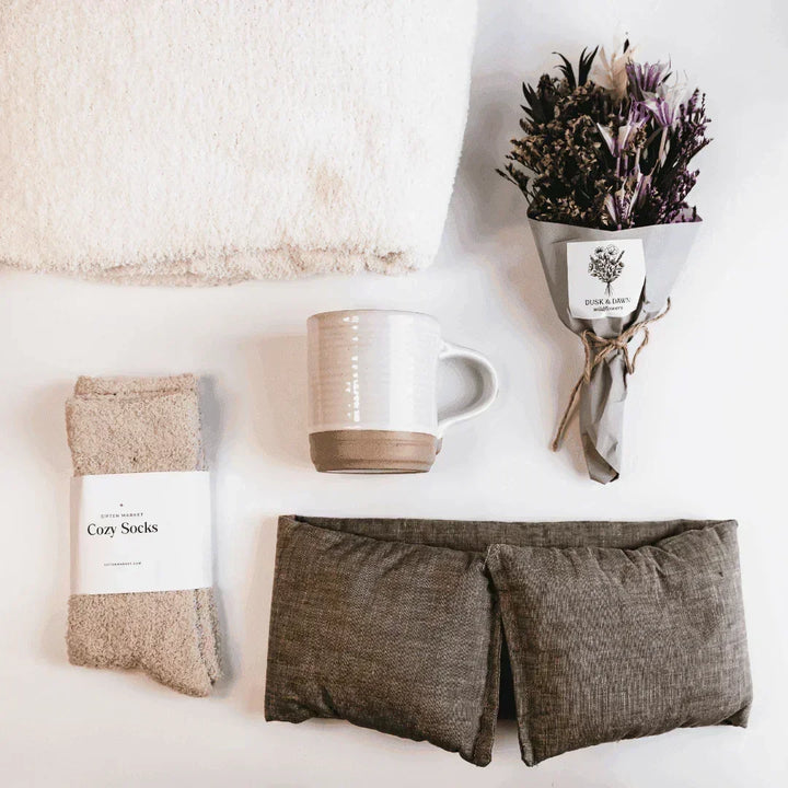 Comfort & Care Gift Box - Cream + Green - Giften Market