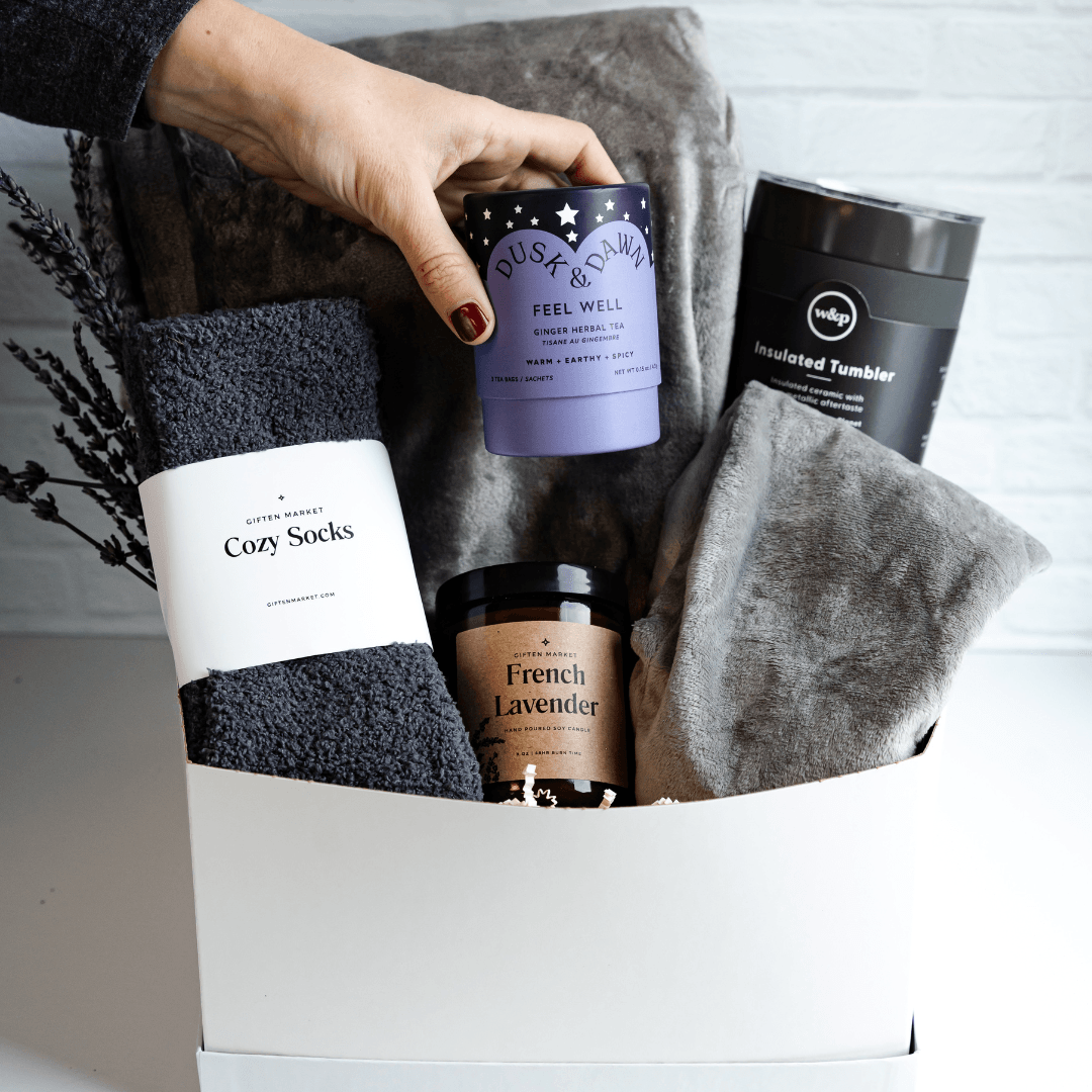 Comfort & Care Gift Box - Light Gray - Giften Market