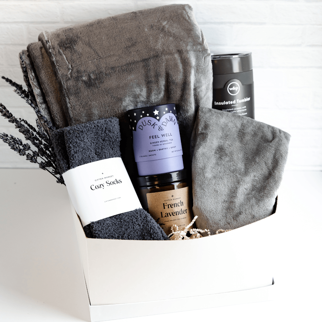 Comfort & Care Gift Box - Light Gray - Giften Market