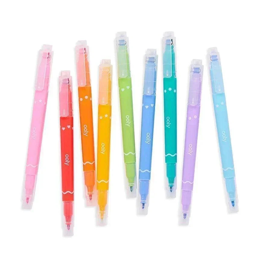 Confetti Stamp Double-Ended Markers - Giften Market