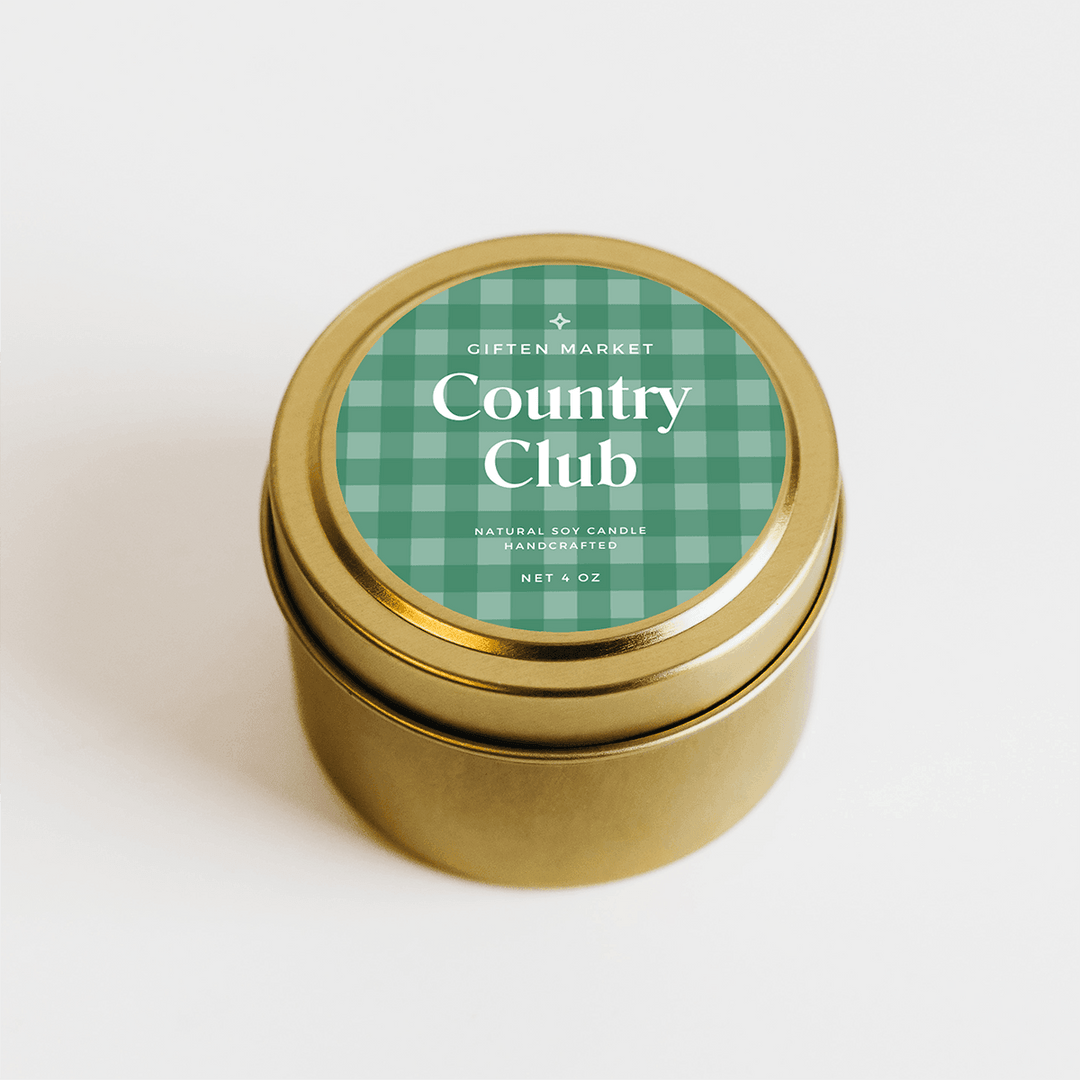 Country Club Gold Travel Candle - Giften Market