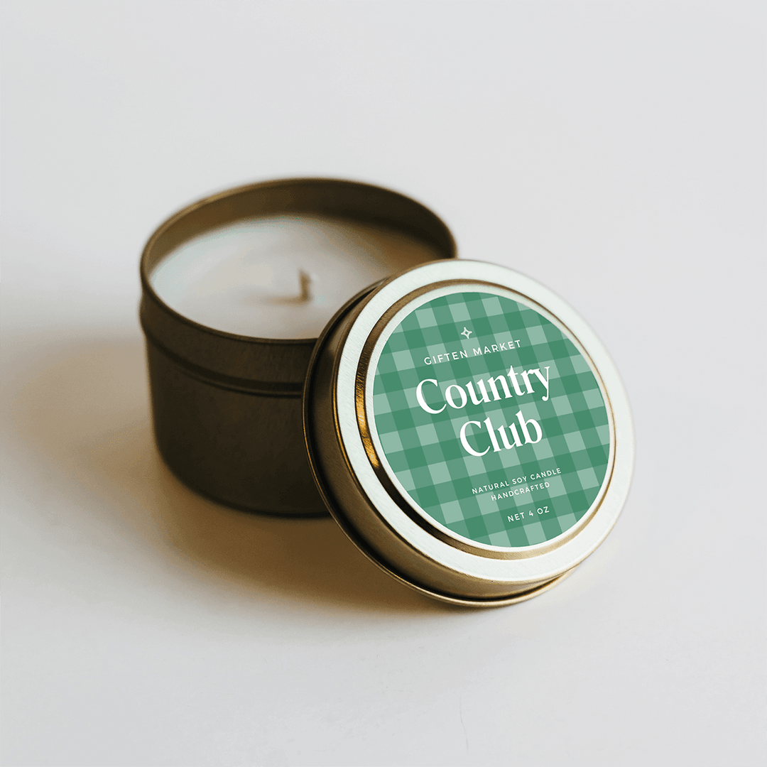 Country Club Gold Travel Candle - Giften Market