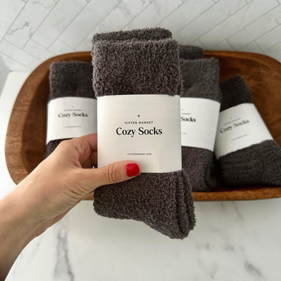 Cozy Cloud Socks - Charcoal - Giften Market