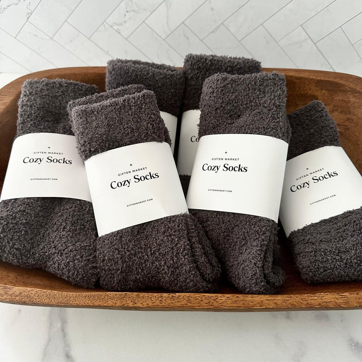 Cozy Cloud Socks - Charcoal - Giften Market