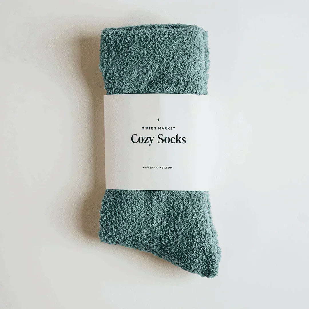 Cozy Cloud Socks - Stone Blue - Giften Market