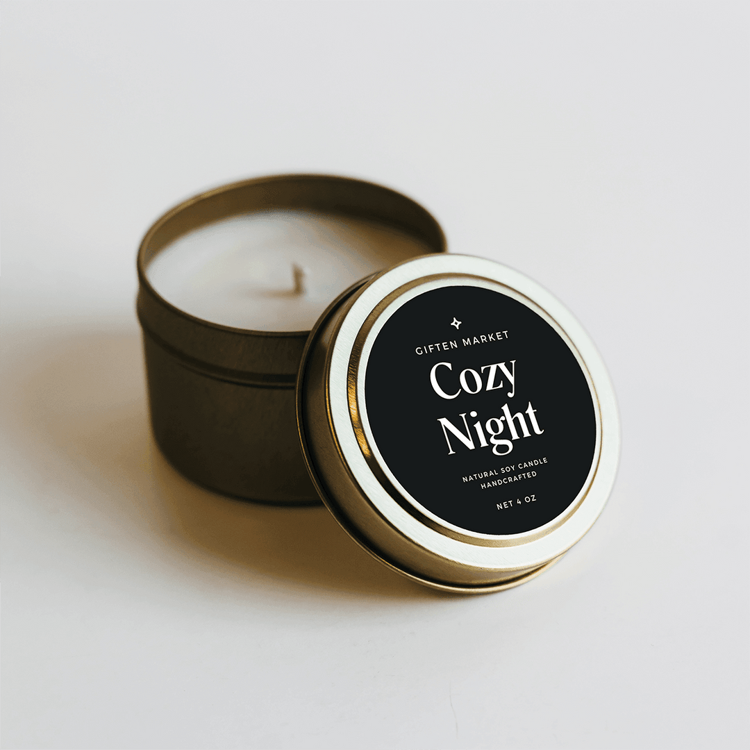 Cozy Night Gold Travel Candle - Giften Market