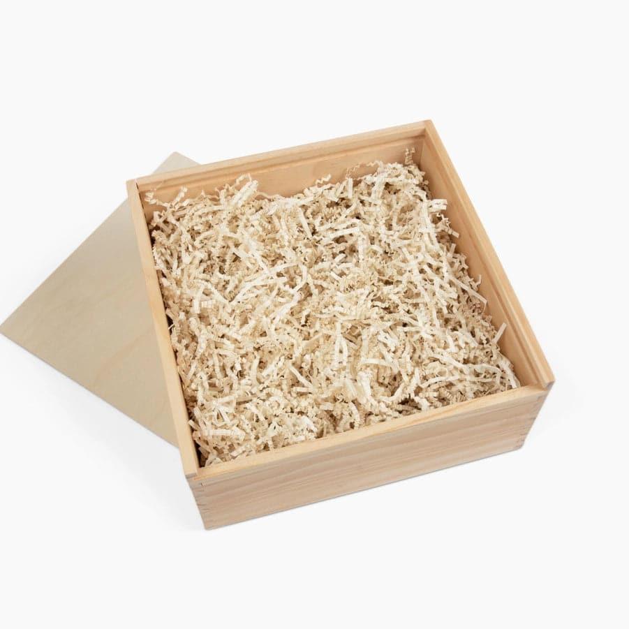 Custom Logo Wooden Gift Crate - Luxury Branded Gift Packaging - 10x10x5" - Giften Market