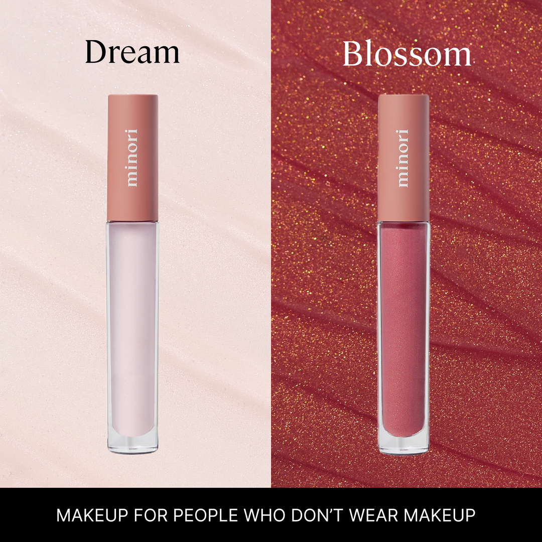 Minori lip serum and lip gloss, product view