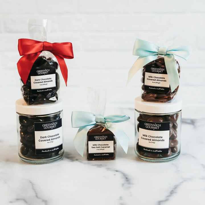 Milk Chocolate Covered Almonds - 6oz Glass Jar