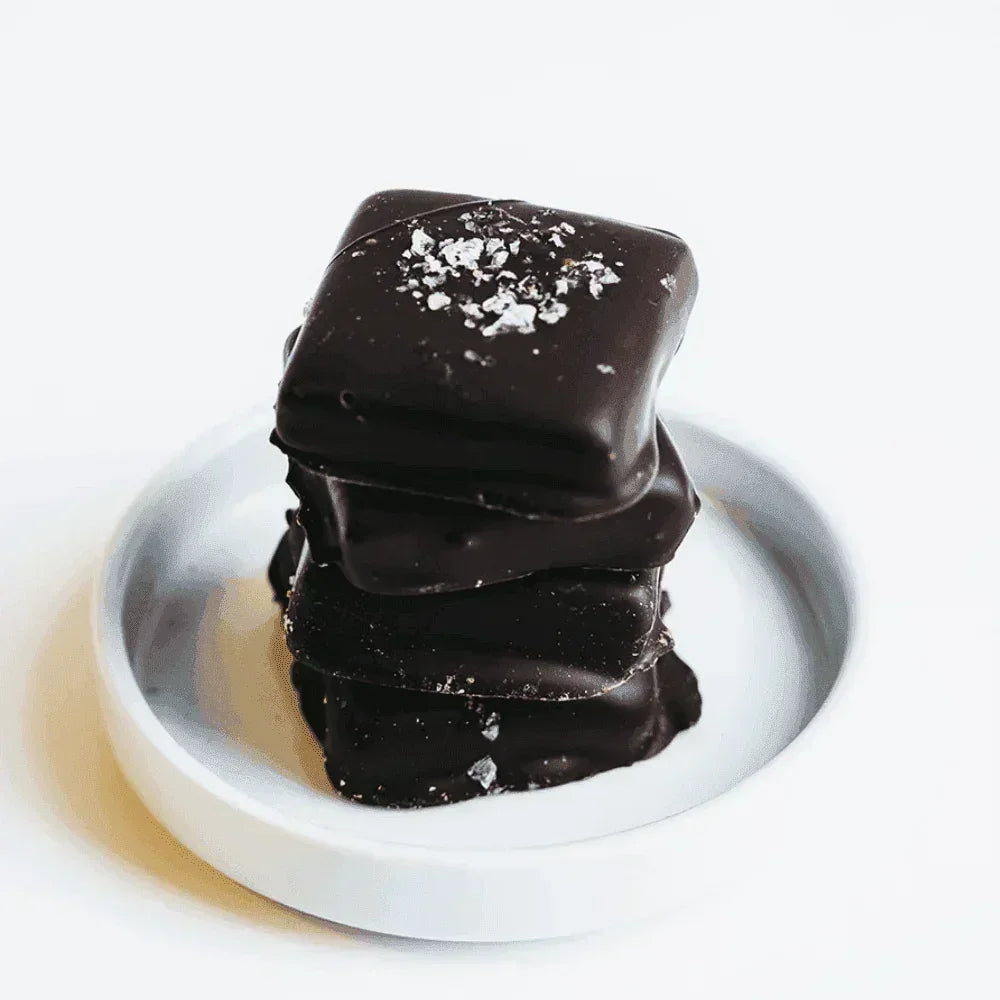 Dark Chocolate Sea Salt Caramel Bars - 4oz Bag - Giften Market