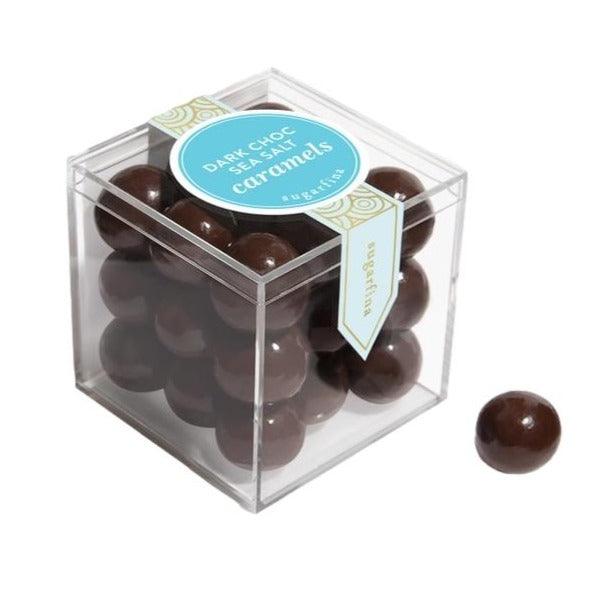 Dark Chocolate Sea Salt Caramels - Small Candy Cube - Giften Market