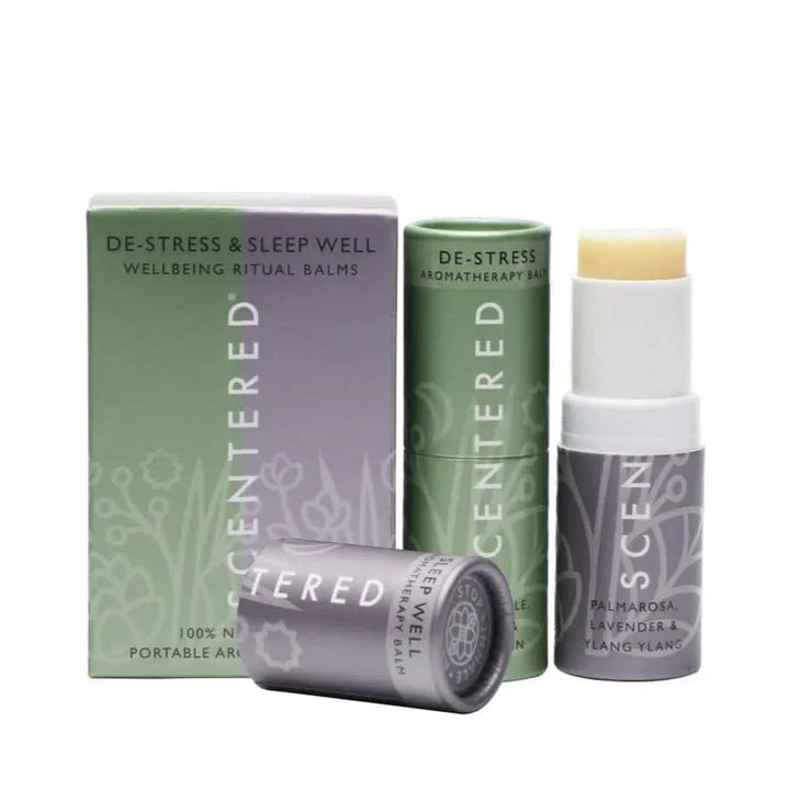 De-stress & Sleep Well Aromatherapy Balm Duo