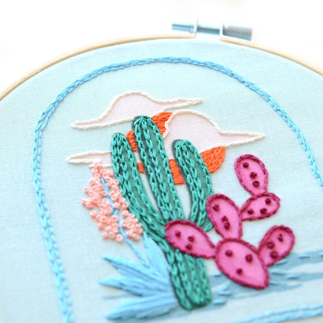 DIY Kit: Cactus Embroidery Patch Kit - Giften Market