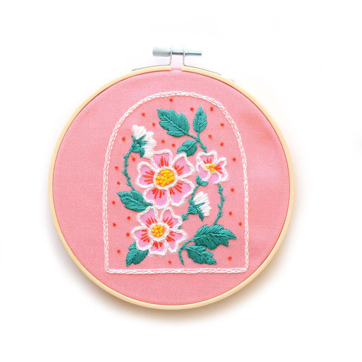 DIY Kit: Roses Embroidery Patch Kit - Giften Market