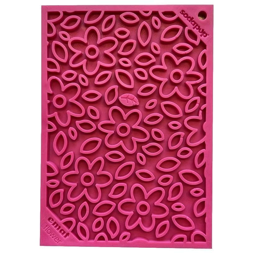 Dog Enrichment Licking Mat - Pink Flowers - Giften Market