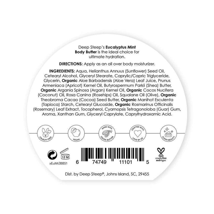Eucalyptus Mint Body Butter - Travel Size - Giften Market