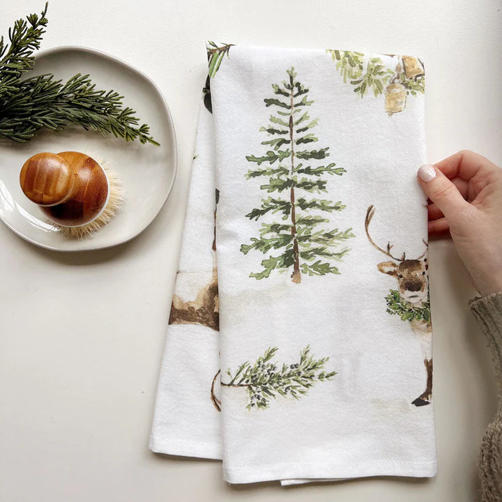Evergreen Christmas Tea Towel - Giften Market