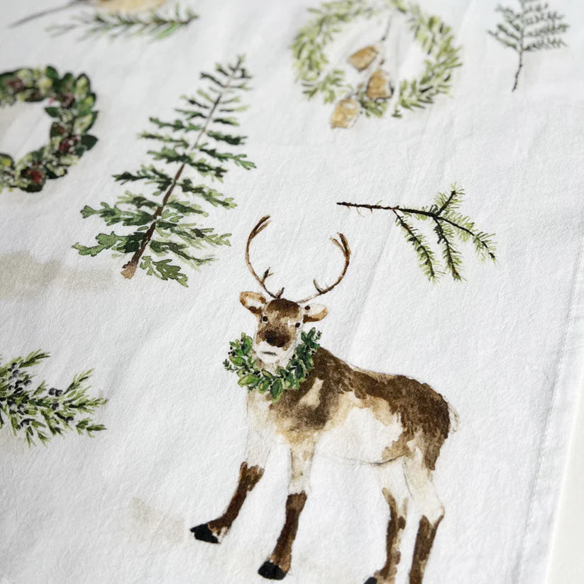 Evergreen Christmas Tea Towel - Giften Market