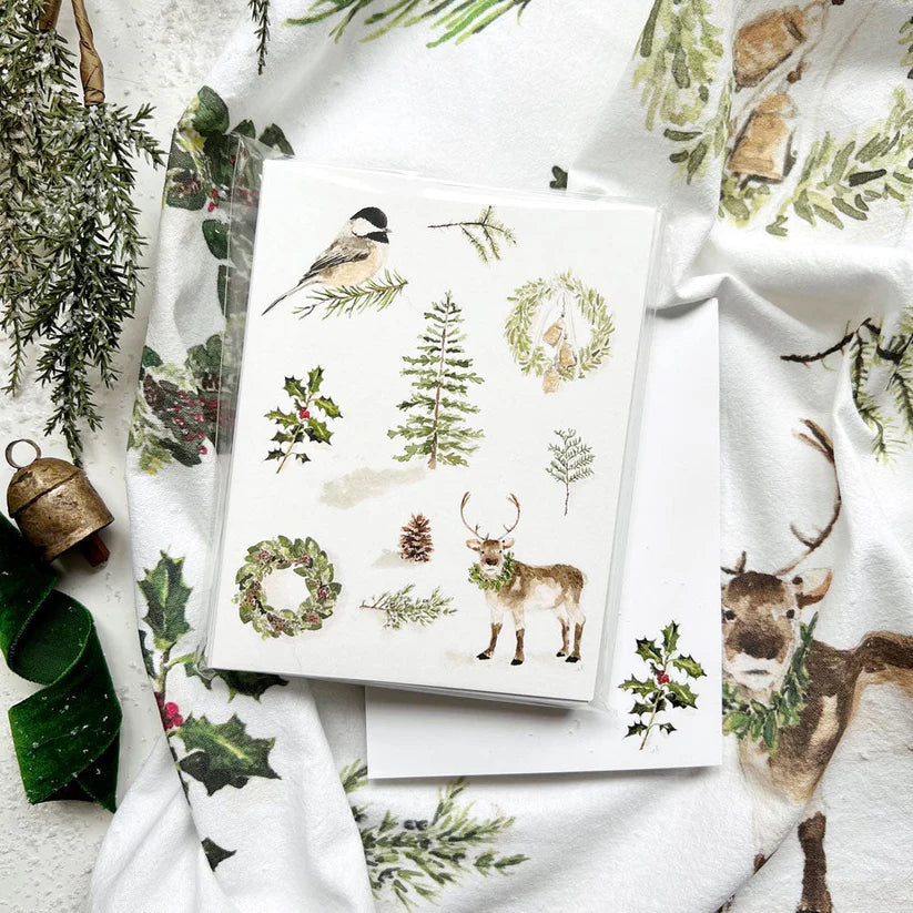 Evergreen Christmas Tea Towel - Giften Market