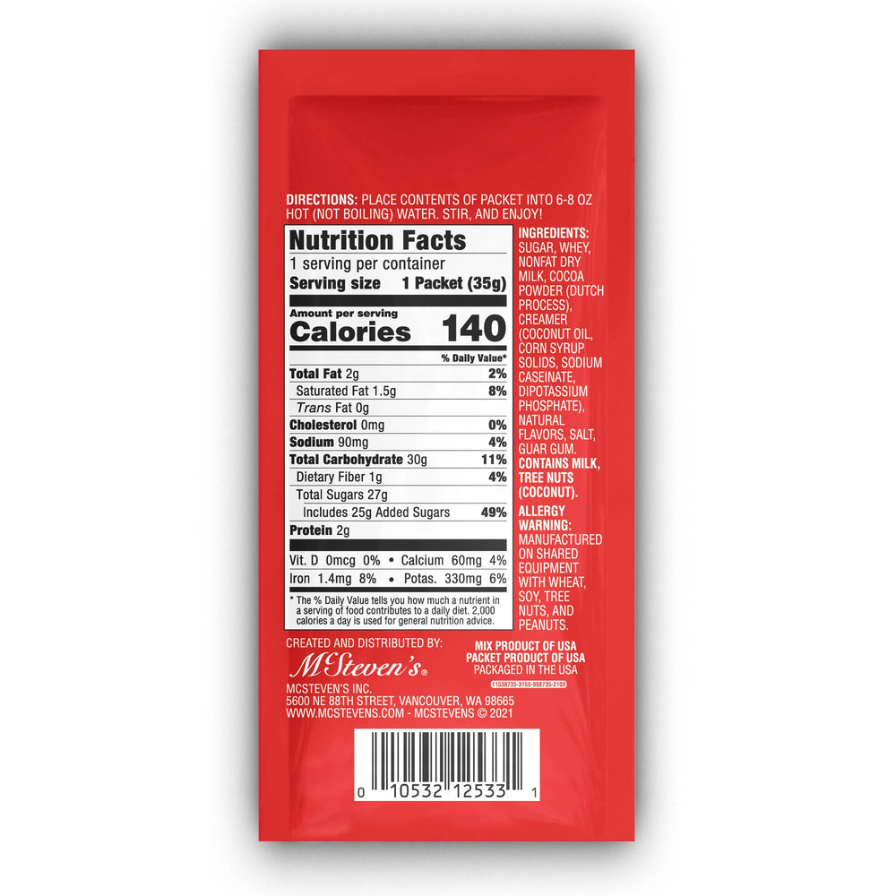 Candy Cane Cocoa packet, second view