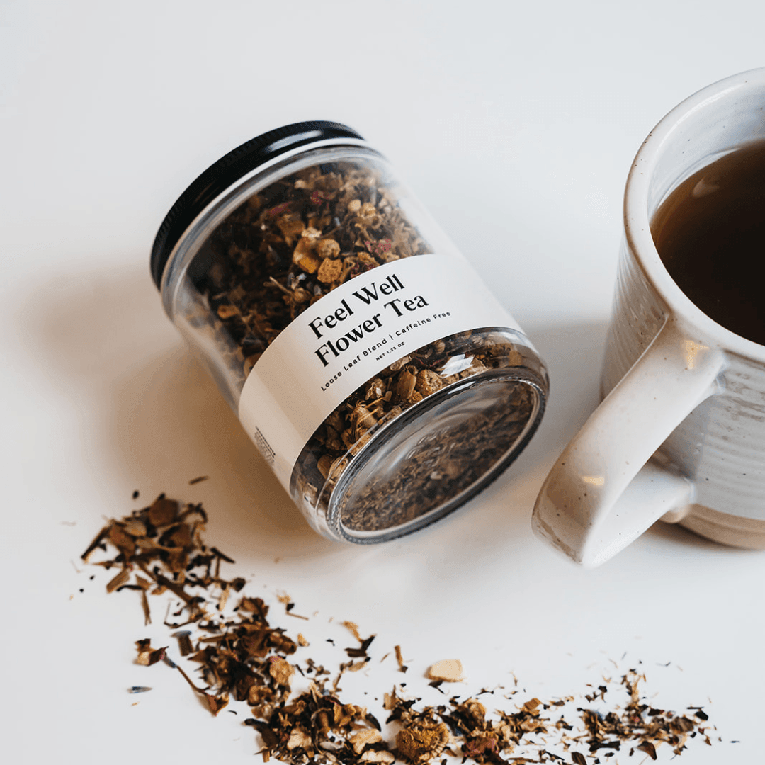 Feel Well Flower Tea - Glass Jar - Giften Market