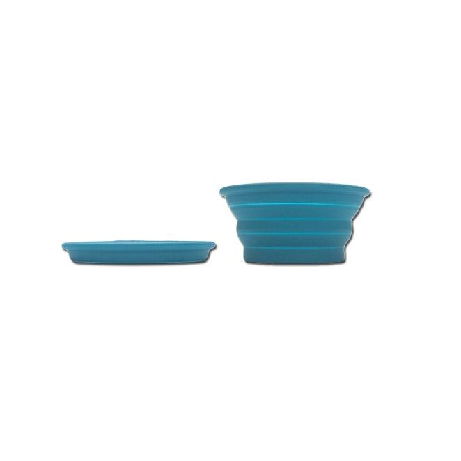 Silicone Collapsible Dog Bowl - Blue