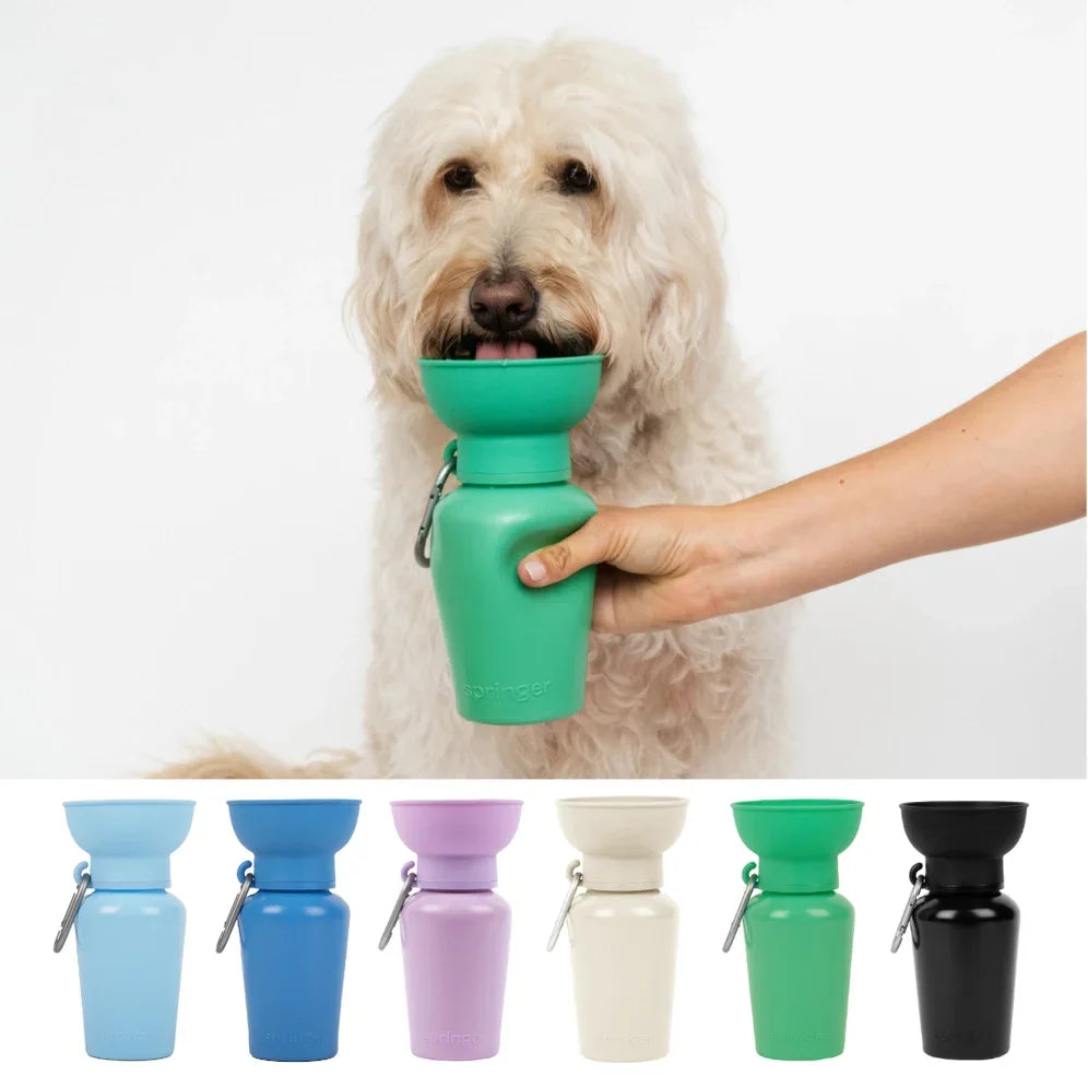 Flip Silicone Dog Travel Water Bottle 20oz - Giften Market