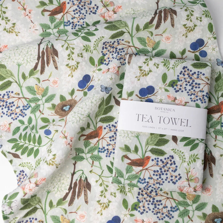 Flowering Trees - 100% Linen Tea Towel - Giften Market