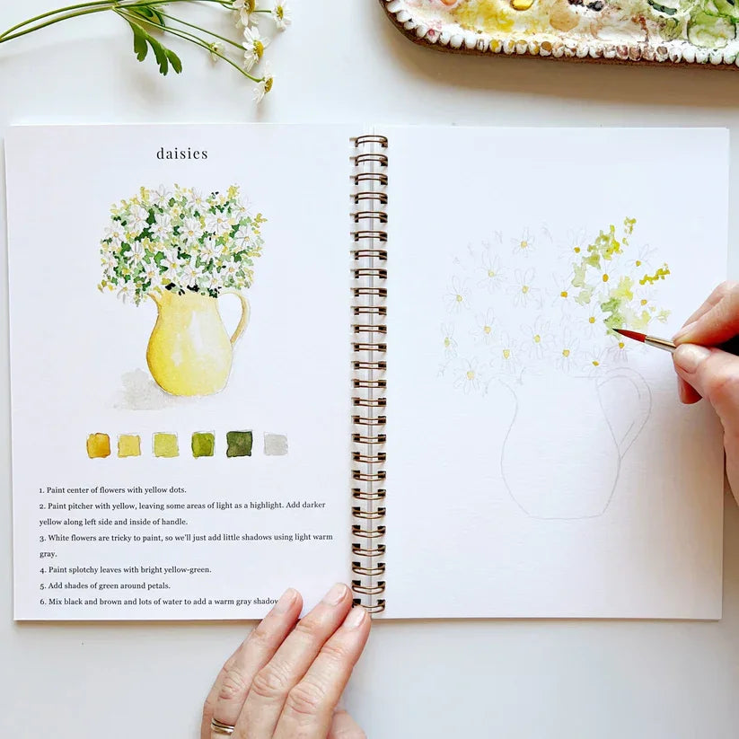 Flowers Watercolor Workbook - Giften Market
