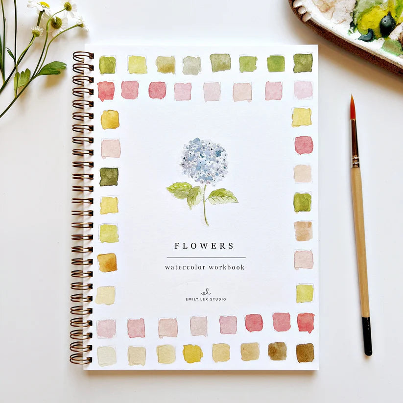 Flowers Watercolor Workbook - Giften Market