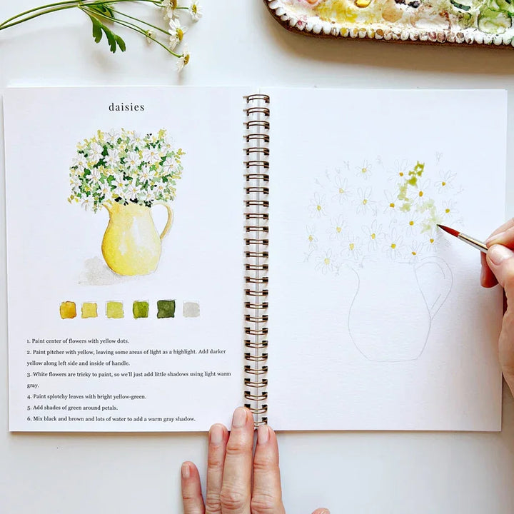 Flowers Watercolor Workbook - Giften Market