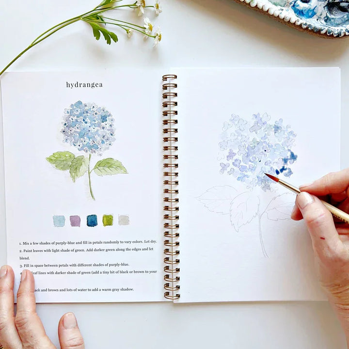 Flowers Watercolor Workbook - Giften Market