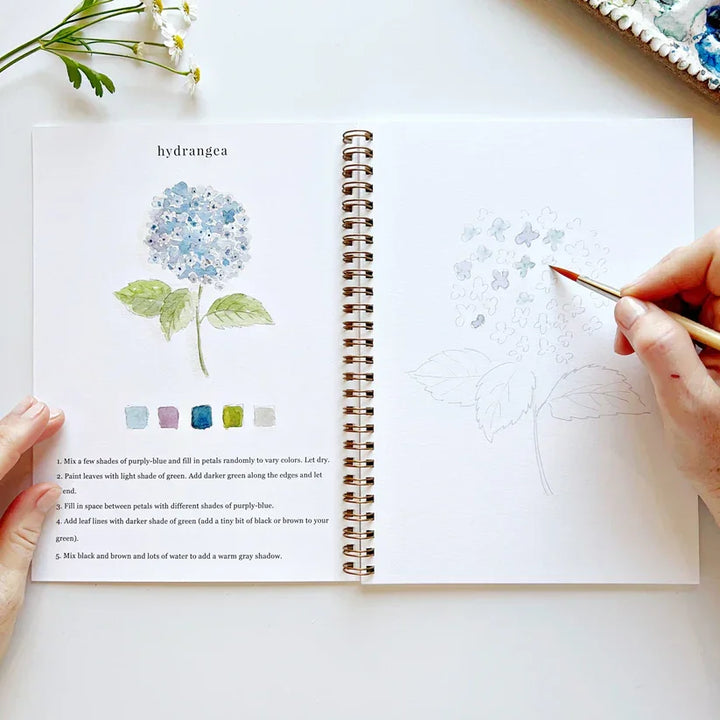 Flowers Watercolor Workbook - Giften Market