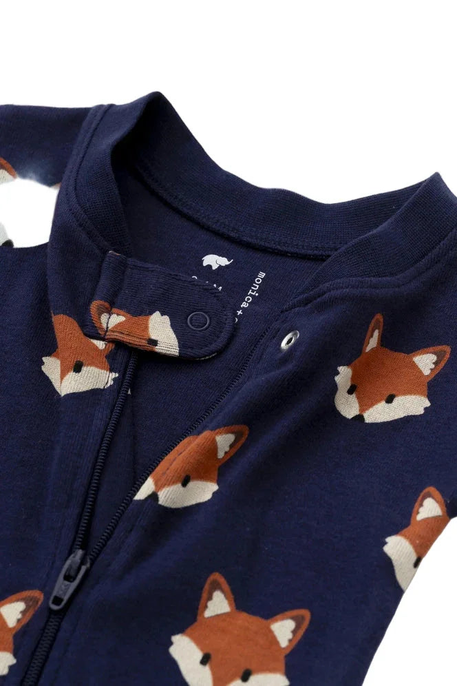 Fox Friends Organic Cotton Baby Pajamas