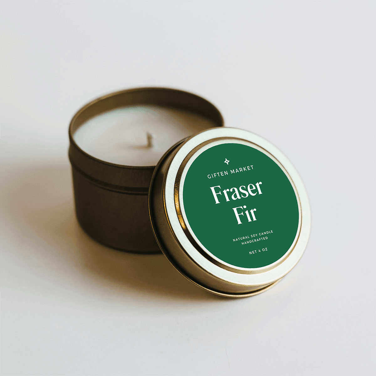 Fraser Fir Gold Travel Candle - Thumbnail 5