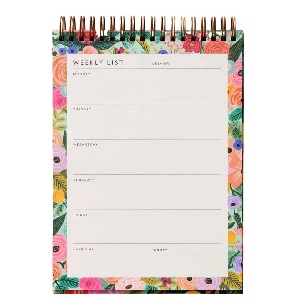 Garden Party Desktop Weekly Planner - Giften Market