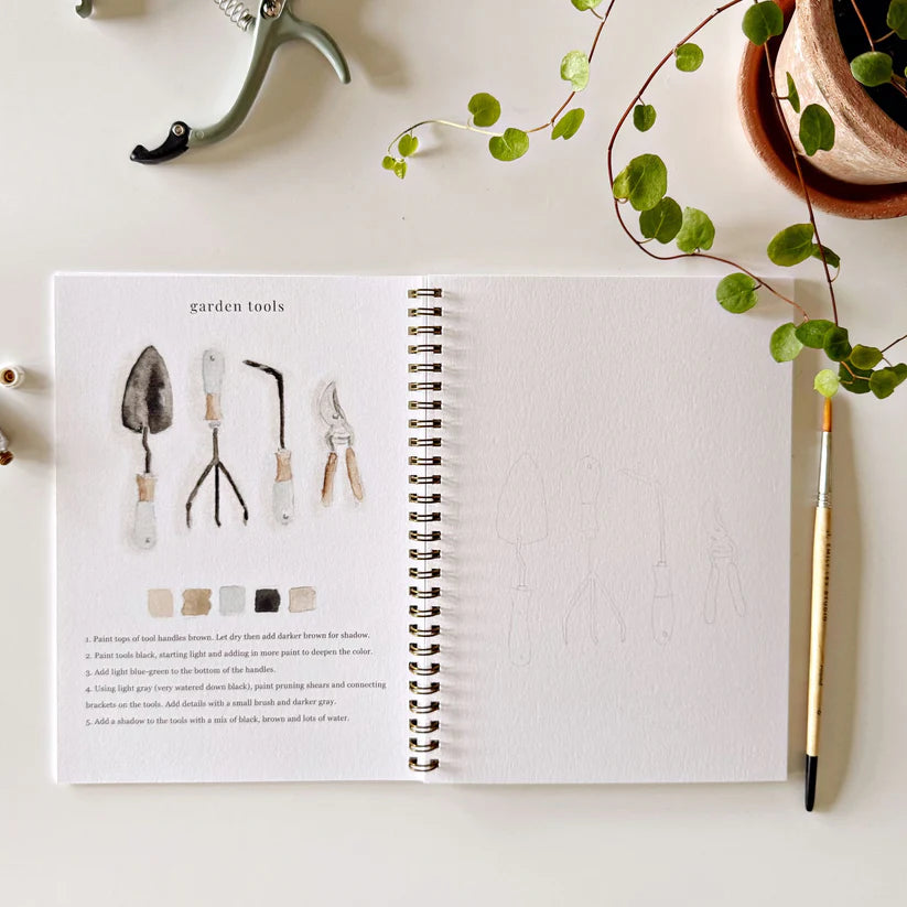 Garden Watercolor Workbook - Giften Market