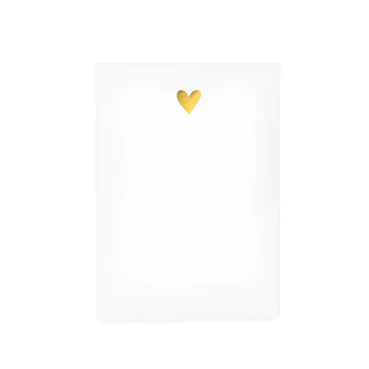 Gold Heart Mini Notepad - Giften Market