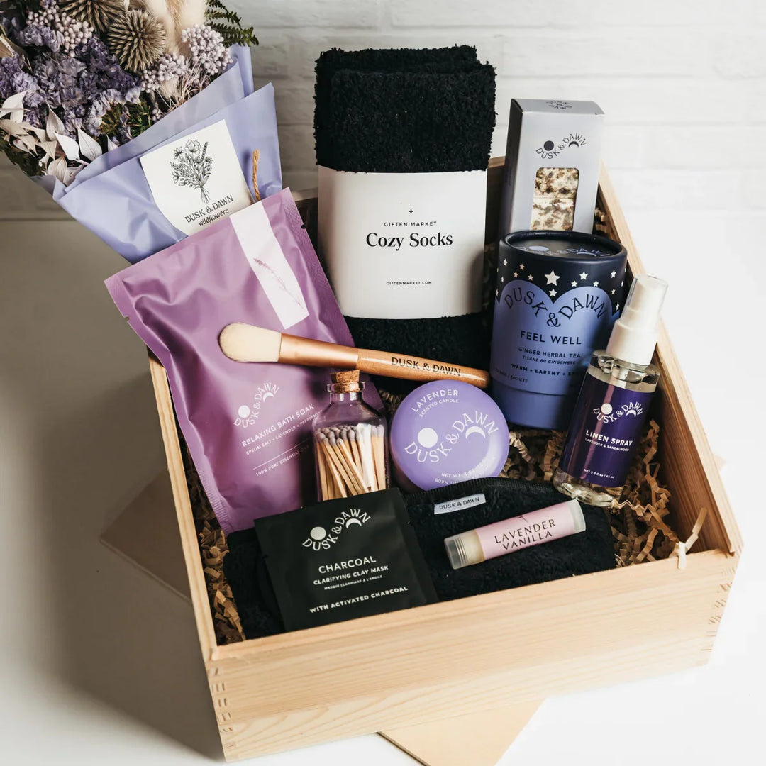 Grace & Gratitude Gift Crate - Lavender - Giften Market