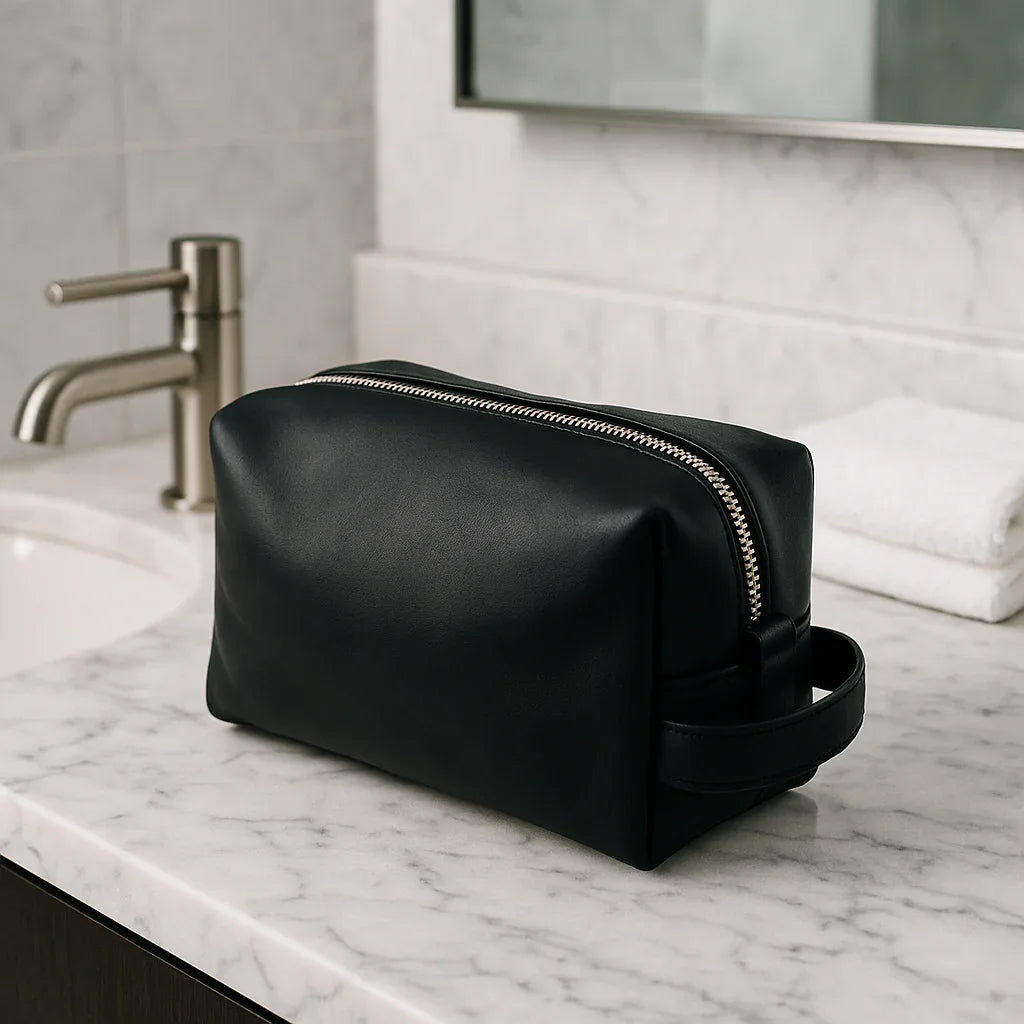 Handcrafted Men's Leather Dopp Kit - Giften Market