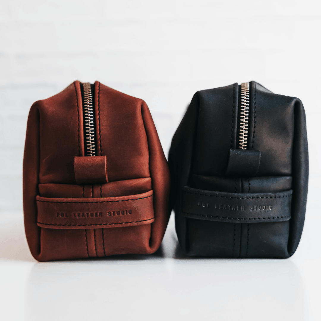 Handcrafted Men's Leather Dopp Kit - Giften Market