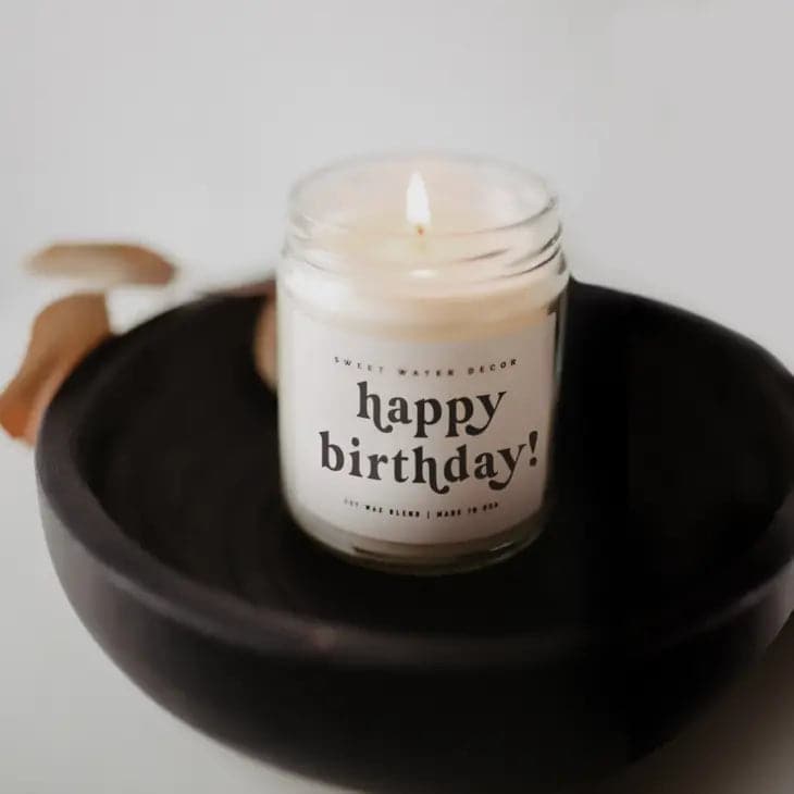 Happy Birthday Soy Candle | Vanilla Buttercream - Giften Market