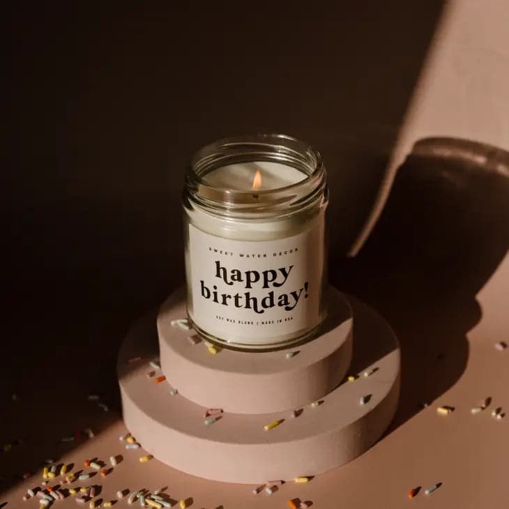 Happy Birthday Soy Candle | Vanilla Buttercream - Giften Market
