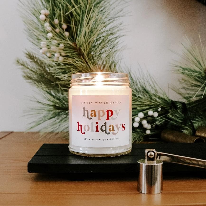 Happy Holidays Soy Candle - Giften Market