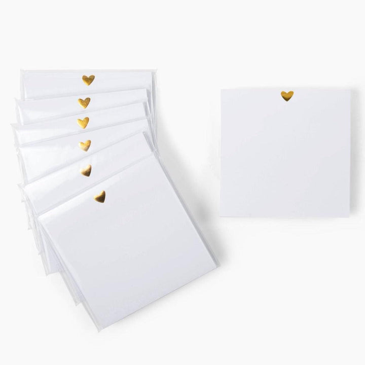 Heart Sticky Notes - Gold Foil Design - Giften Market