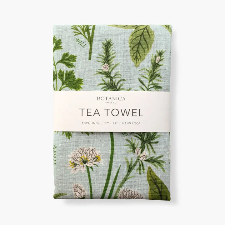 Herb Garden - 100% Linen Tea Towel - Giften Market