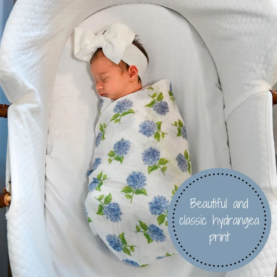 You Had Me At Hydrangea Baby Muslin Swaddle Blanket - Giften Market
